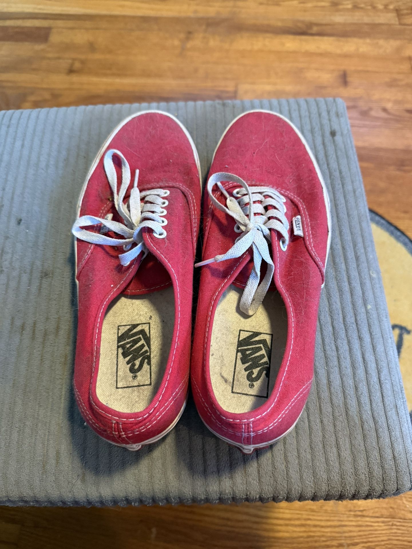 Red old school authentic vans