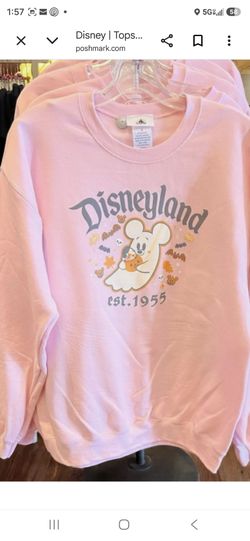 Disneyland boo pink Halloween sweater