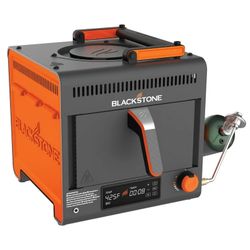 Blackstone Adventure Ready Portable Propane Air Fryer, 4 Quart, Gray & Orange, 18W, 3ft Cord