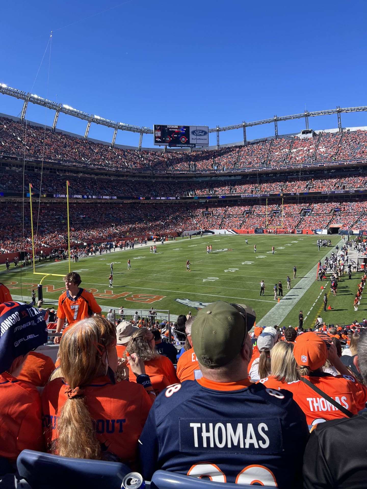 4- Denver Broncos season tickets lowers for sale