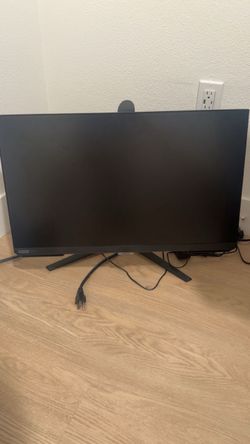 monitor w keyboard headphones and adaptors