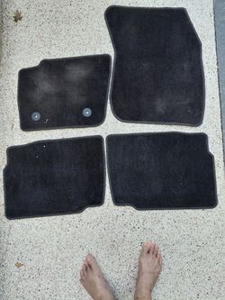 3 Black & gray Car Floor Mats Set of 4