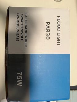 VINACO PAR30 Halogen Flood Light Bulb 75W E26