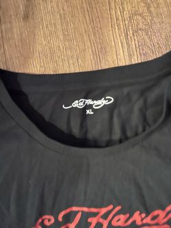 Ed Hardy Black Rhinestone Tee