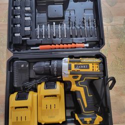 NEW Cordless Hammer Drill Driver Kit ZAWRT