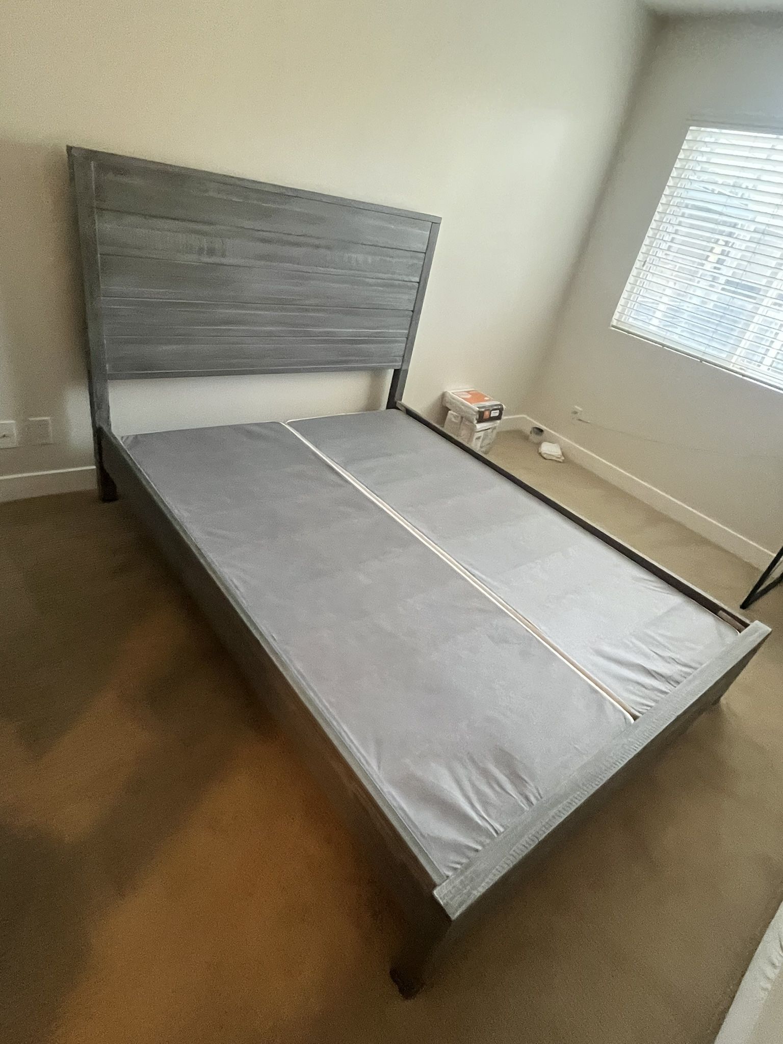 Queen Bed with Box Spring Originally $1400