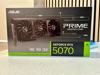ASUS PRIME RTX 5070 OC 12GB DDR 7 NVIDIA GeForce GPU - LIKE NEW w/ Original Box, etc.