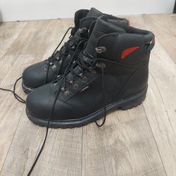 Red Wing 971 Truwelt Waterproof Steel Toe Boots Mens Sz 9.5 D Vibram Sole WIDE