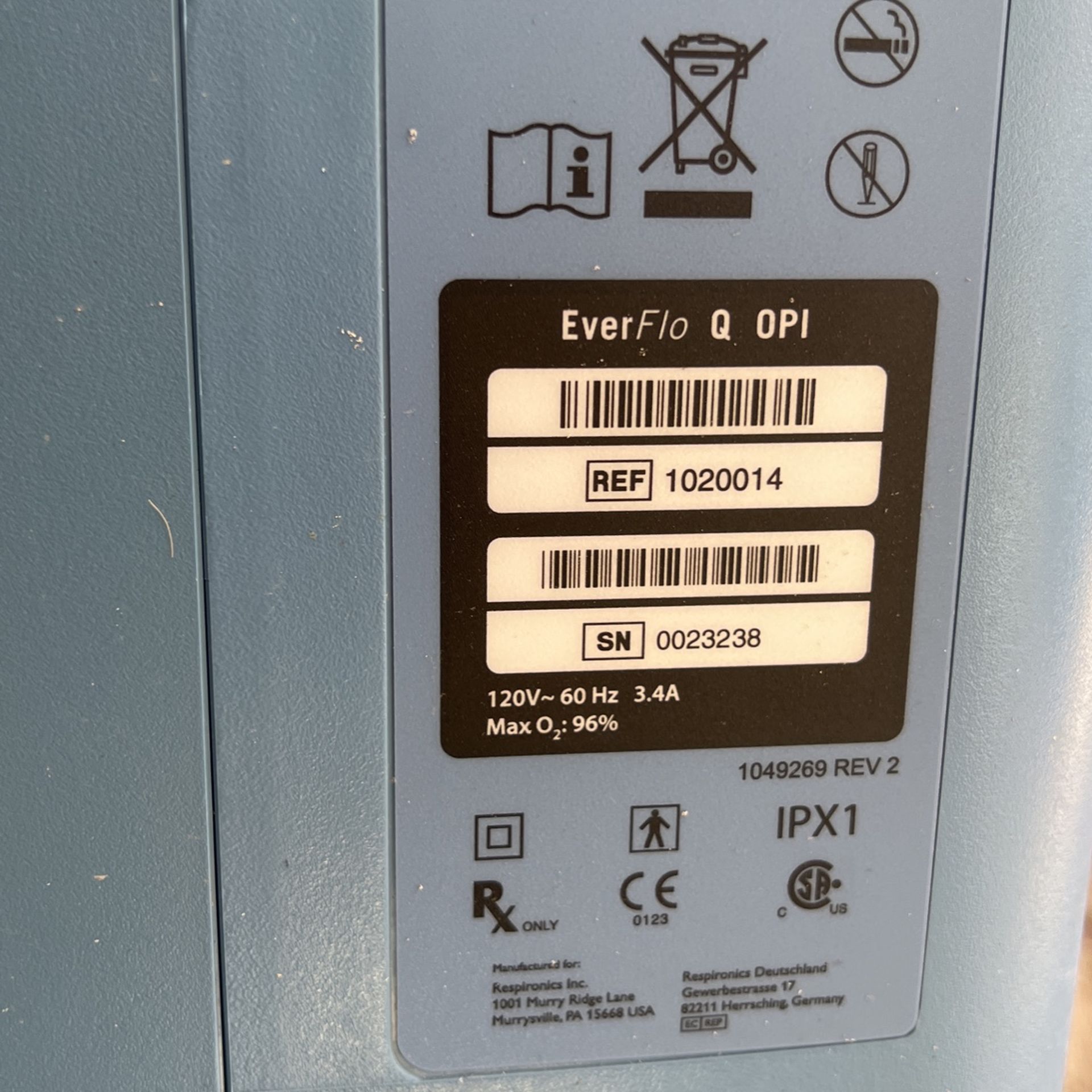 Oxygen machine