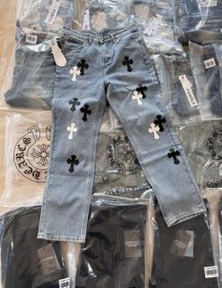 Chrome Hearts Cross Patch Denim 32 & 34