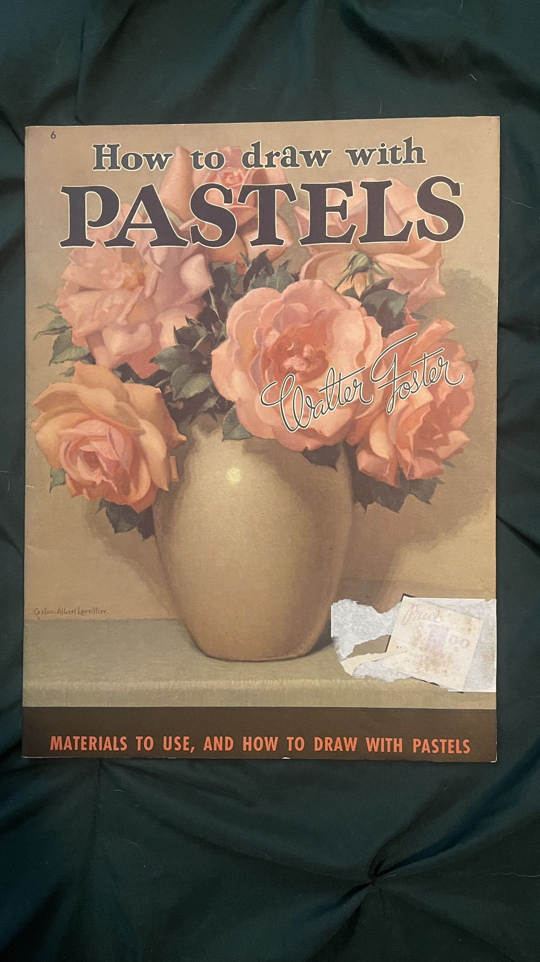 Vintage How To Draw With Pastels Art Instruction Book Walter Foster Art Service