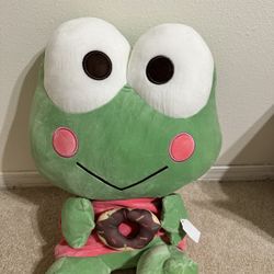 Large Keroppi Sanrio Plushie