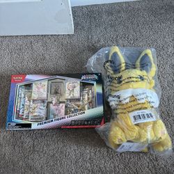 Prismatic Evolutions Premium Figure Collection & Jolteon Plush Bundle