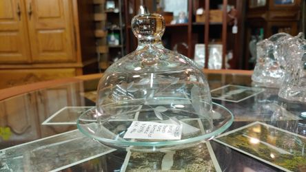 Princess House domed plate butter of cheese