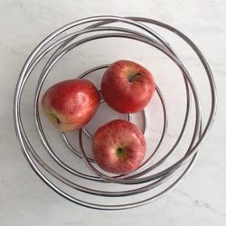 Black + Blum Chrome Solid Loop Modern Fruit Bowl