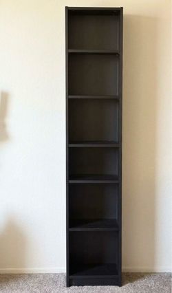Black IKEA Bookcase Adjustable Shelves Excellent Condition