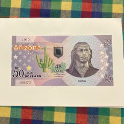 ARIZONA NOVELTY $50 DOLLAR BILL