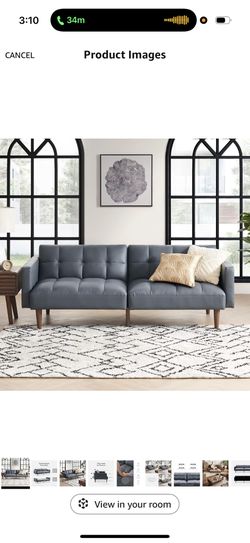 Couch, Small Futon Sofa Bed, Sleeper, Loveseat, Mid Century Modern Futon Couch, Sofa Cama, Couches for Living Room, Bedroom