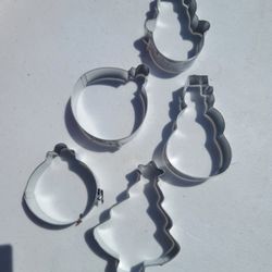 Lot Of Metal Christmas Cookie Cutters