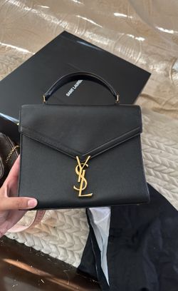 CASSANDRA MINI TOP HANDLE BAG IN GRAIN DE POUDRE EMBOSSED LEATHER
