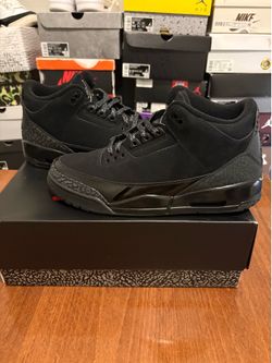 Size 11- Air Jordan 3 Retro ‘Black Cat’