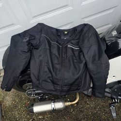 Scorpion Motorcycle Riding Jacket With Armor Size Medium Mens.