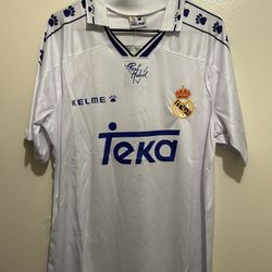 Retro Real Madrid Hugo Sanchez Soccer Jersey