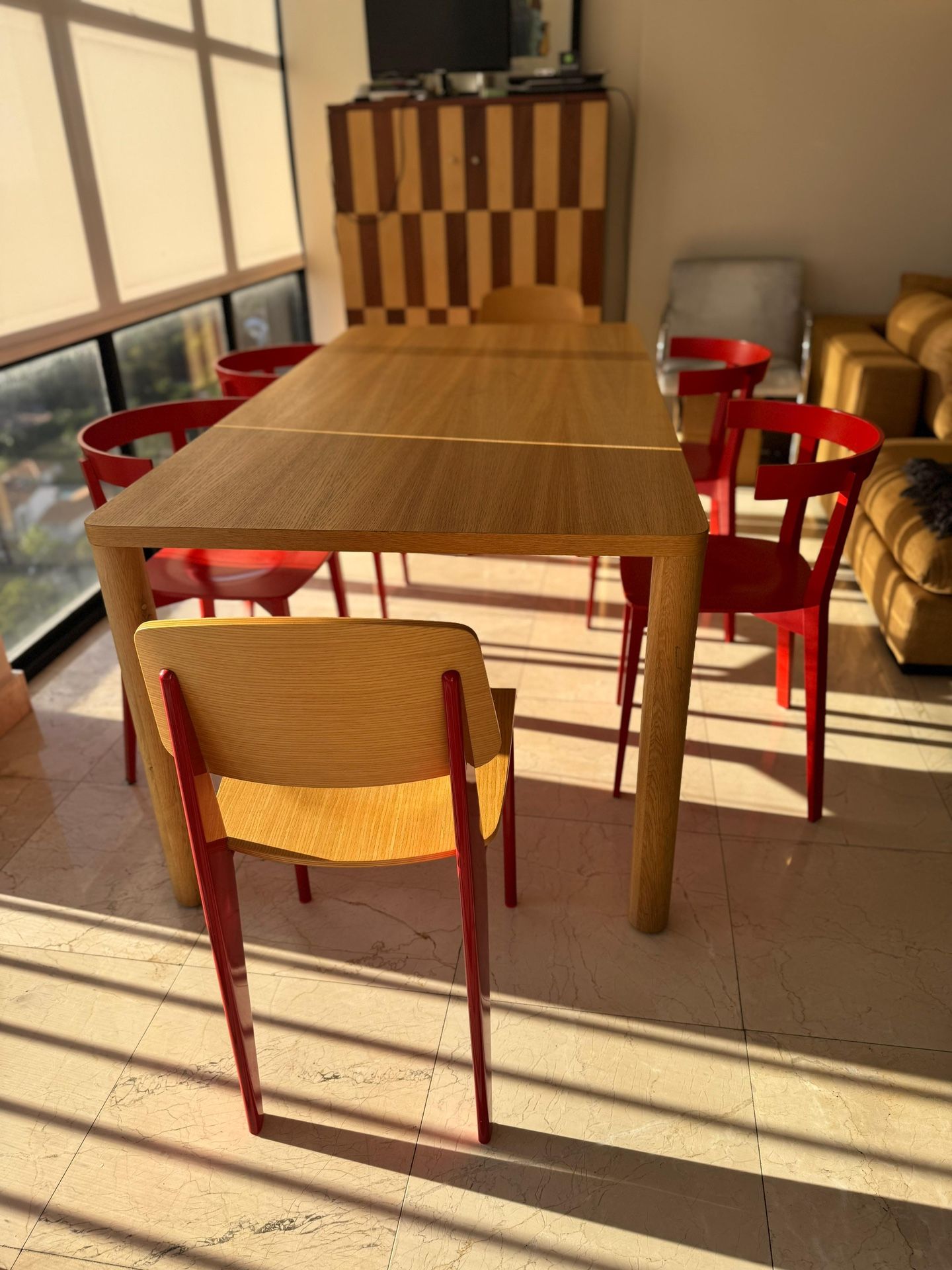 2 Vitra Chairs & 4 DWR Coco Chairs