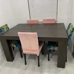 Large Dark Wood Table (sits 4-8)