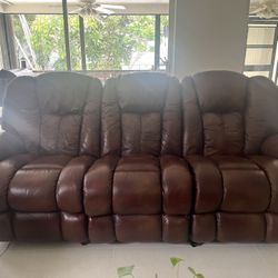 La-z-boy Leather reclining sofa