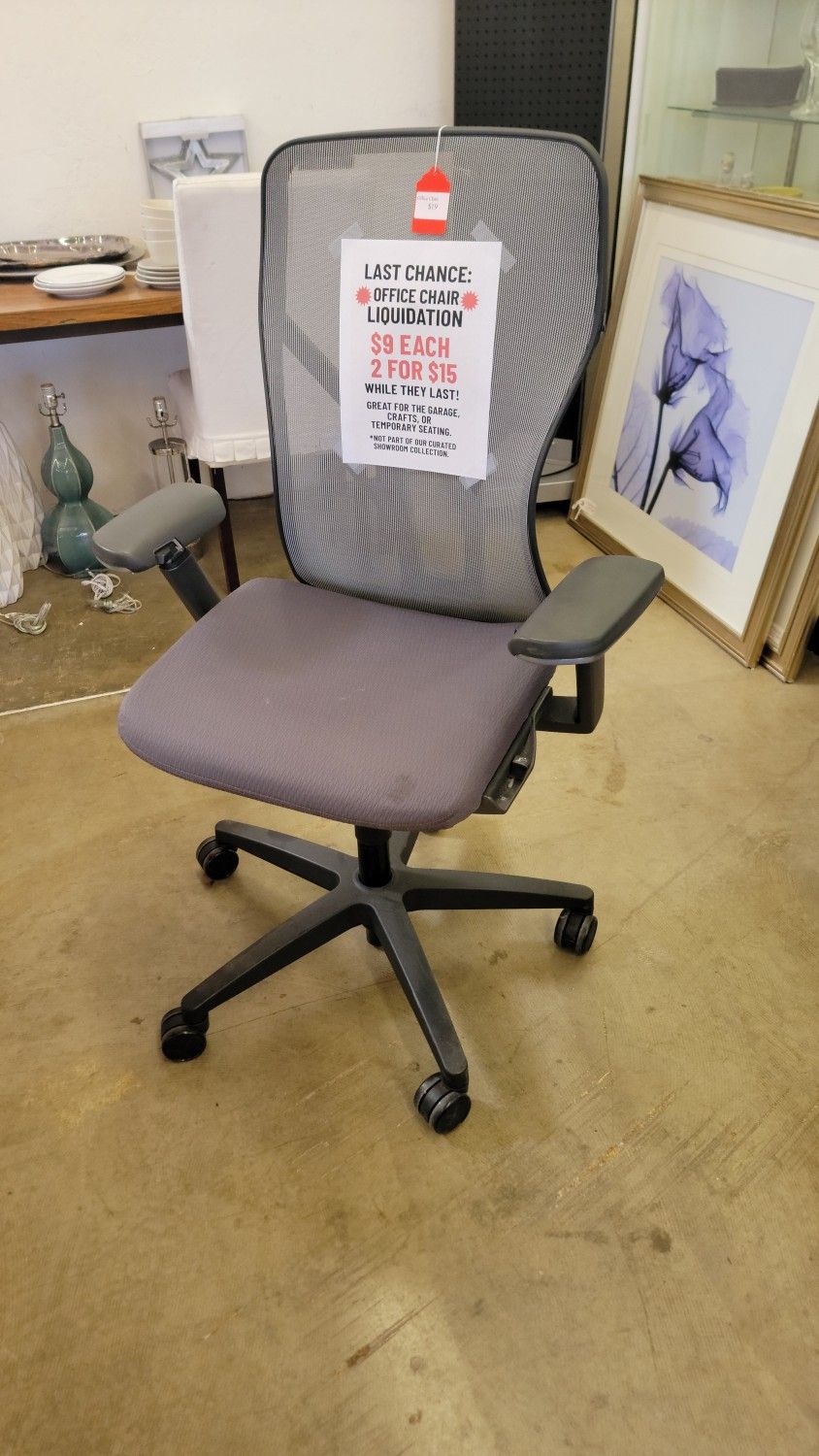 Office Chairs - $9 Each or 2 For $15 - Must Go!