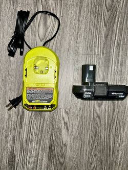 Ryobi ONE+ 18V Lithium Battery 1.5ah and Charger