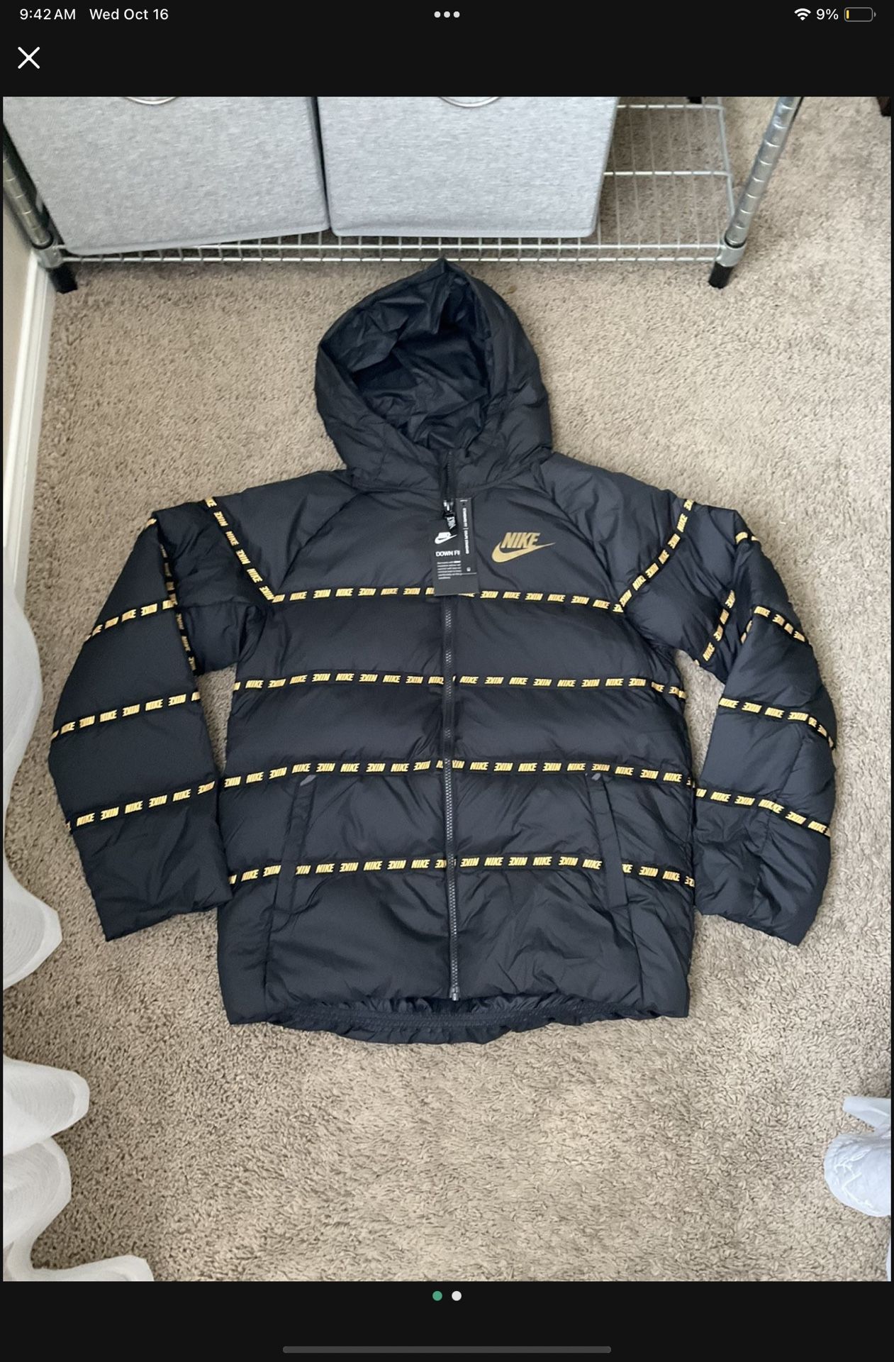 Brand New Nike Down Jacket With Tag