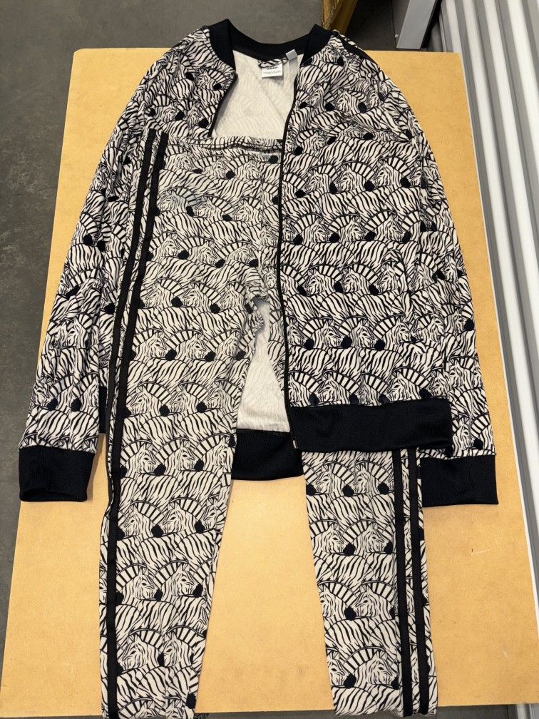 Women's Adidas Zebra Tracksuit XL