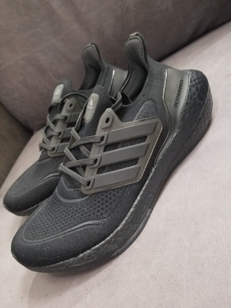 Adidas UltraBoost 21 Triple Black Running Shoes FY0306 Men's