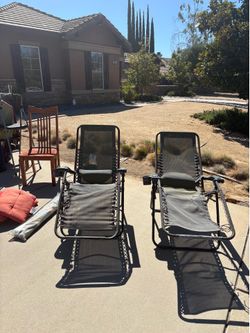 Free for the next hour…2 zero g chairs