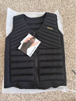Aion Weighted Vest Black Zip-Up