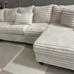 OM• $38 Initial • Brand New Sectional With Chaise 