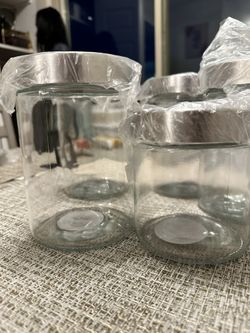 Jars Steel Glass 29oz- 36 oz, Large And Medium, Best For Storage