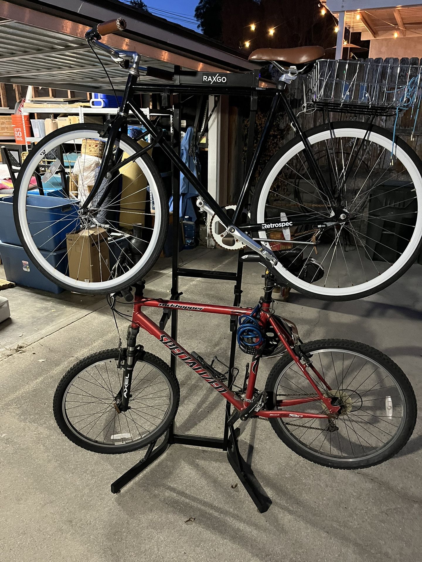 2 bike standing rack