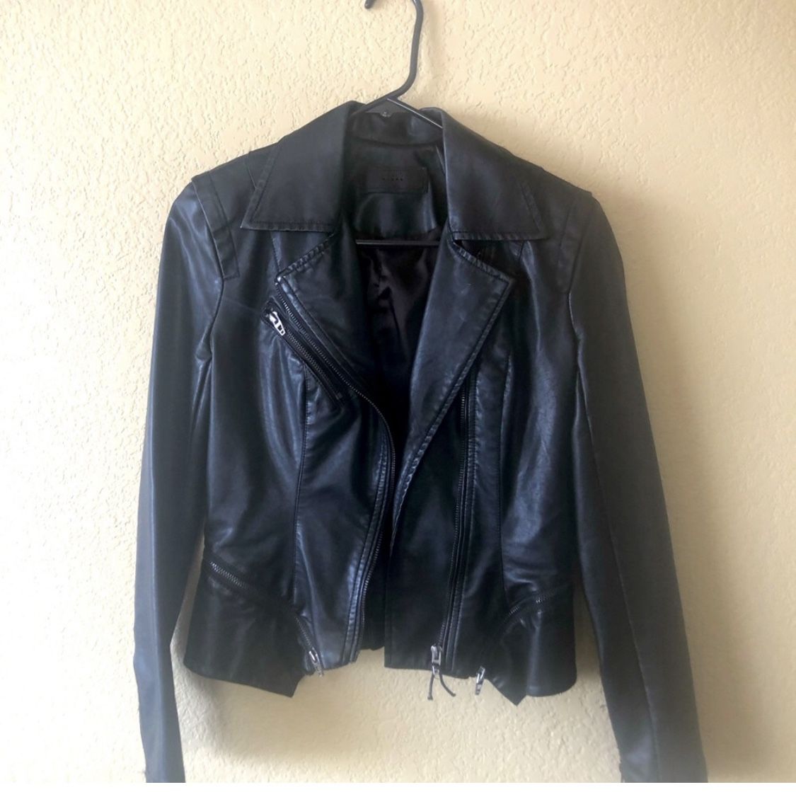 Women Leather Jacket Size XS