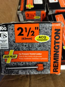 Remington  2 1/2 nails 1000pc