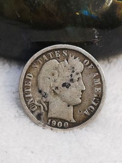 #803 Barber 1900 Dime