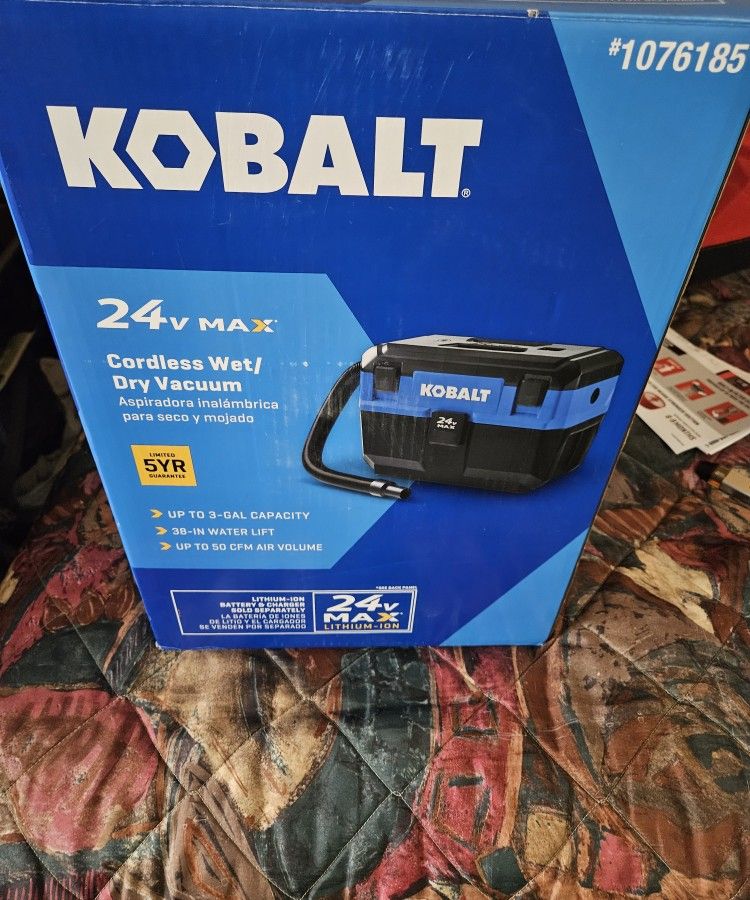 Kobalt 24v Cordless Wet/Dry Vacuum Tool Only