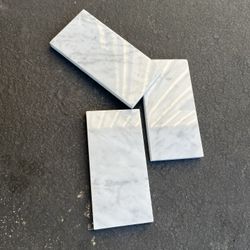 Carrara White 3in x 6in Polished Marble Floor and Wall Tile (5 sq. ft. Per case) 