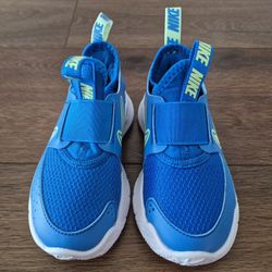 Nike Flex Runner 3 PS Blue/Green Toddler Boy's Slip On Shoes Size 8C