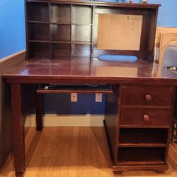 Pottery Barn Student Desk And Cubby Corkboard Hutch