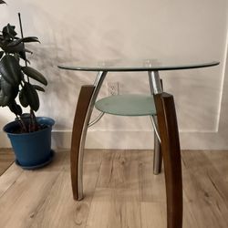 Modern Glass Side Table 