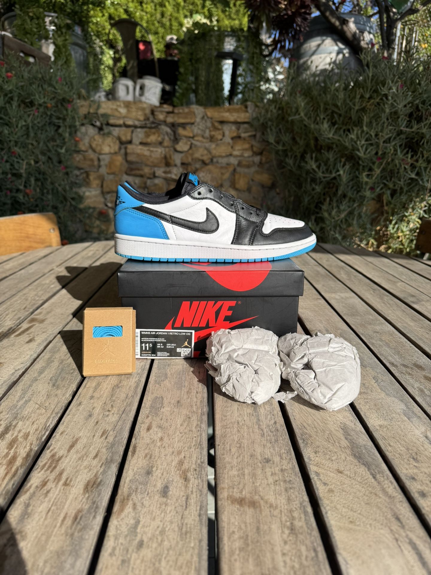 Nike AJ1 Low OG Powder Blue 29cm Air Jordan 1 Low Unc Powder Blue