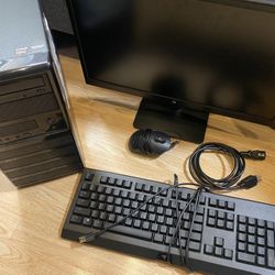Custom Gaming Pc w/Monitor,Gaming Keyboard,Mouse and Cables